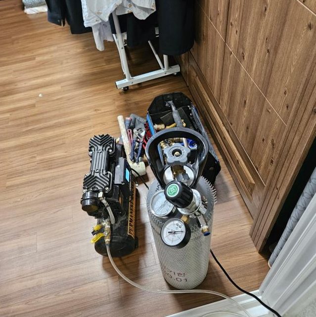 남양주 아파트 화장실 천장 누수 피해 및 백화 현상