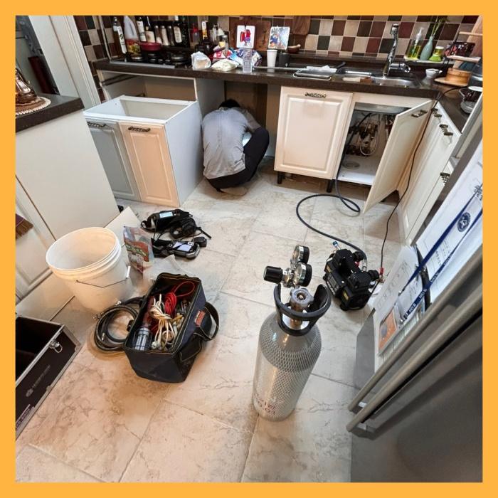 누수탐지 장비를 활용한 정밀 지점 추적