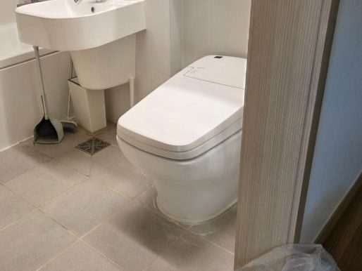 노원구 누수탐지 완료 후 화장실 정리 및 천장 도배 복구